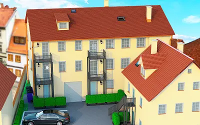 Denkmal-Mehrfamilienhaus im Stadtzentrum in Roth
