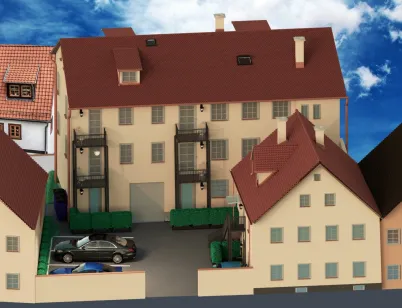 Denkmal-Mehrfamilienhaus im Stadtzentrum, Roth