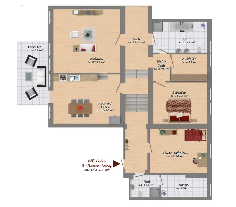 Ehemalige Kammerbühne - WE Wohnung 1