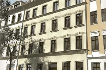 Illustration: Jugendstilhaus in der Neustadt, Leipzig
