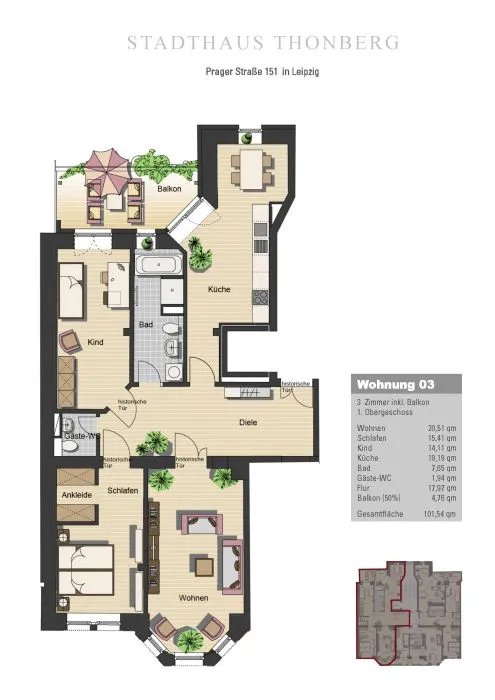 Stadthaus Thonberg - WE 3