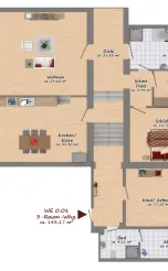 Ehemalige Kammerbühne, Cottbus - Wohnung 1
