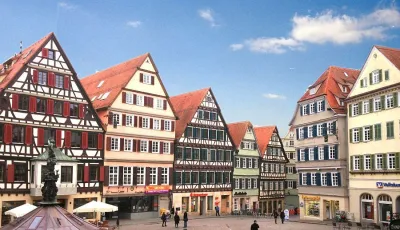 Fachwerkhaus in der Altstadt in Tübingen