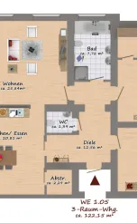 Ehemalige Kammerbühne, Cottbus - Wohnung 8