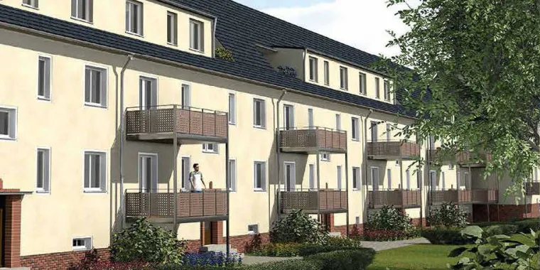 Denkmalgeschützte Mehrfamilienhäuser in Glauchau