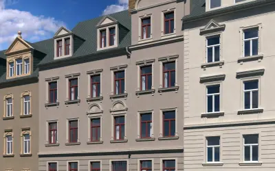 Gründerzeitdenkmal in Zentrumsnähe in Freiberg