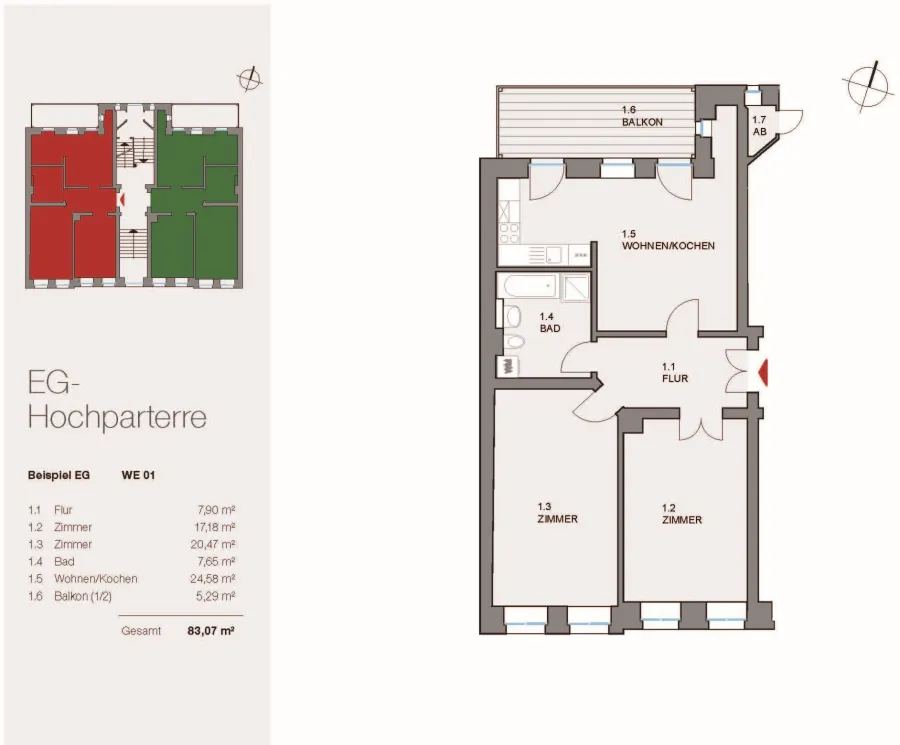 Jugendstilhaus Sellerhausen - WE 1