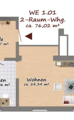 Ehemalige Kammerbühne, Cottbus - Wohnung 4