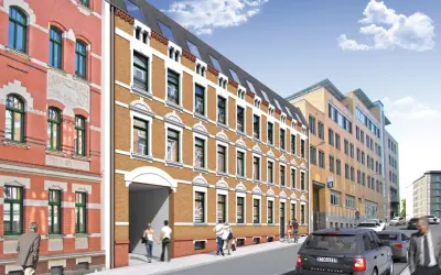 Industriestraße in Leipzig