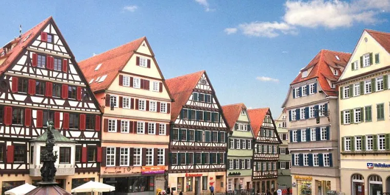 Fachwerkhaus in der Altstadt in Tübingen