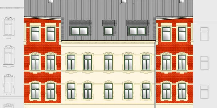 Denkmalgeschütztes Gründerzeithaus in Chemnitz