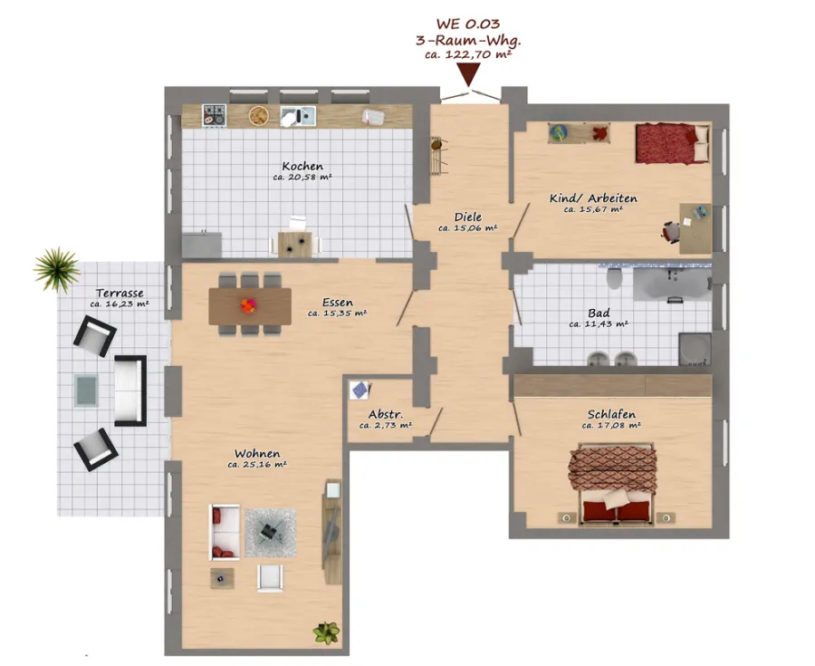 Ehemalige Kammerbühne - WE Wohnung 3