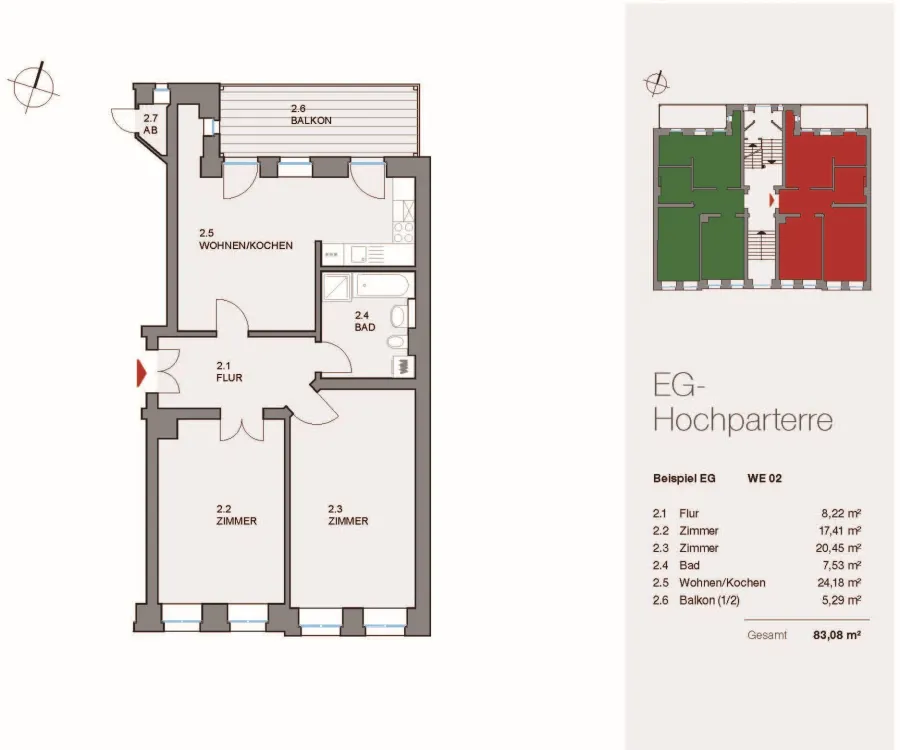 Jugendstilhaus Sellerhausen - WE 2
