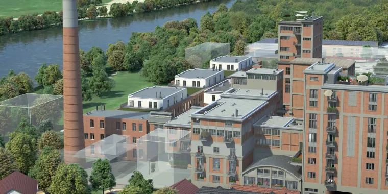 Lofts am Mainufer bei Frankfurt