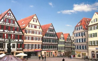 Fachwerkhaus in der Altstadt in Tübingen