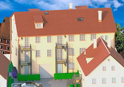 Denkmal-Mehrfamilienhaus im Stadtzentrum, Roth