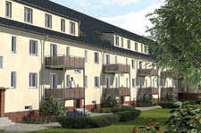 Illustration: Denkmalgeschützte Mehrfamilienhäuser, Glauchau