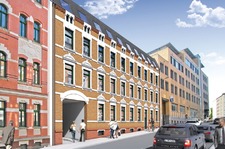 Illustration: Industriestraße, Leipzig