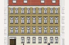 Illustration: Jugendstilhaus Mierendorffstraße, Leipzig