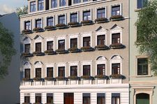 Illustration: Mehrfamilienhaus in Leutzsch, Leipzig