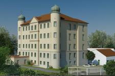 Illustration: Schloss Strassberg, Augsburg